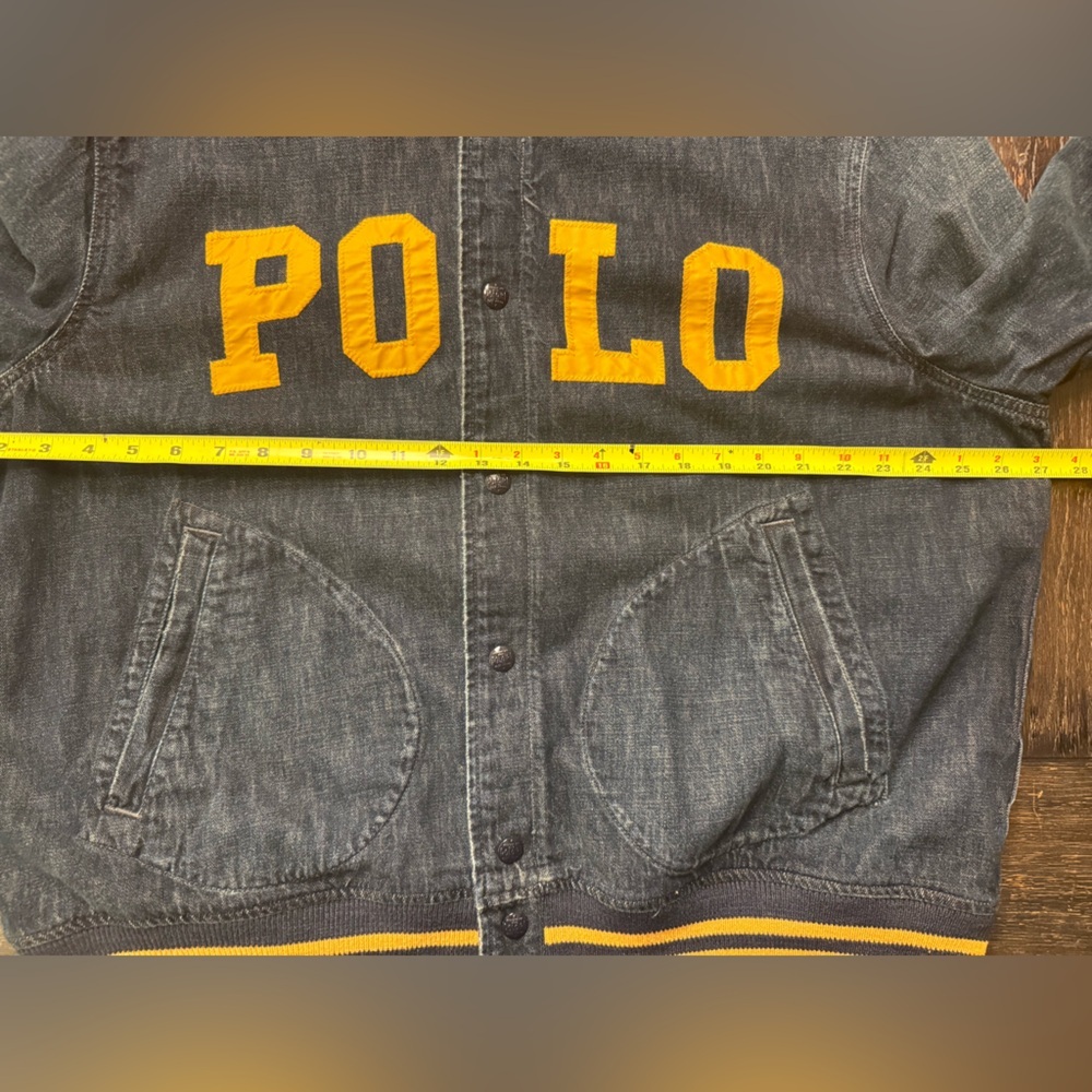 Polo Ralph Lauren Men's Denim Varsity Baseball Jacket - Picture 5 of 5